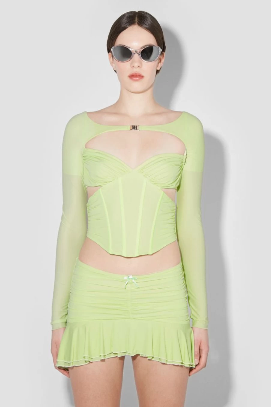 MISBHV Pandora Shrug Lime Wholesale