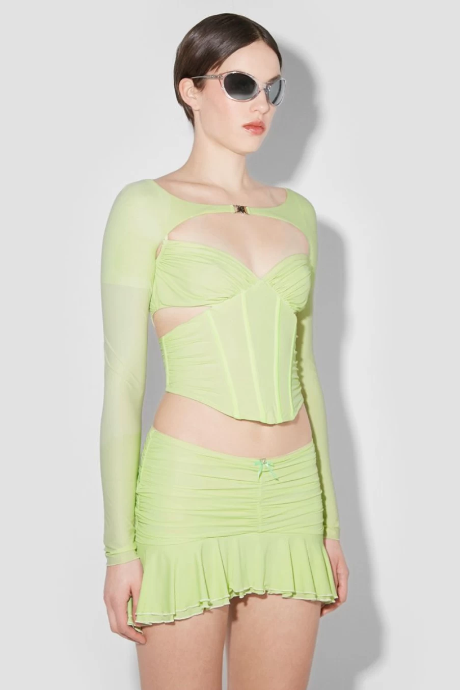 MISBHV Pandora Shrug Lime Wholesale