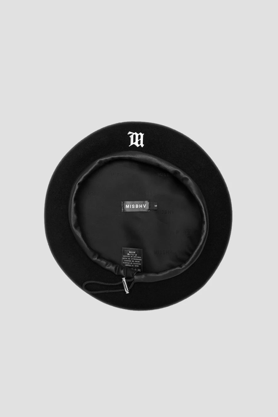 MISBHV Signature Wool Beret Black Hot