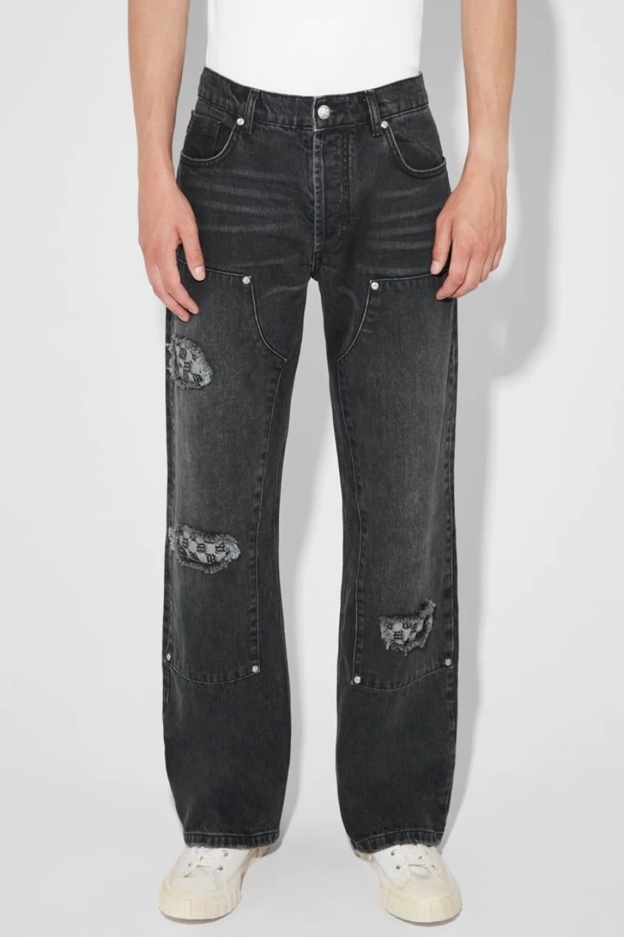 MISBHV Monogram Carpenter Trousers Black Online