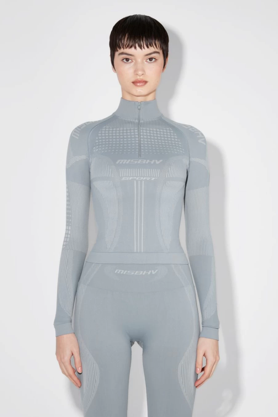 MISBHV Sport Europa Quarter-Zip Longsleeve Steel Blue Best