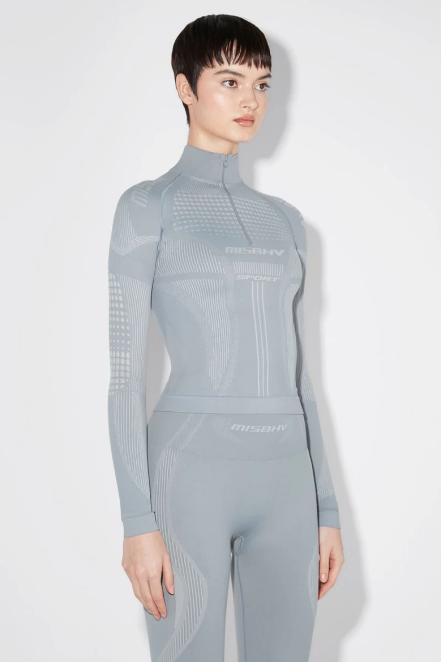 MISBHV Sport Europa Quarter-Zip Longsleeve Steel Blue Best