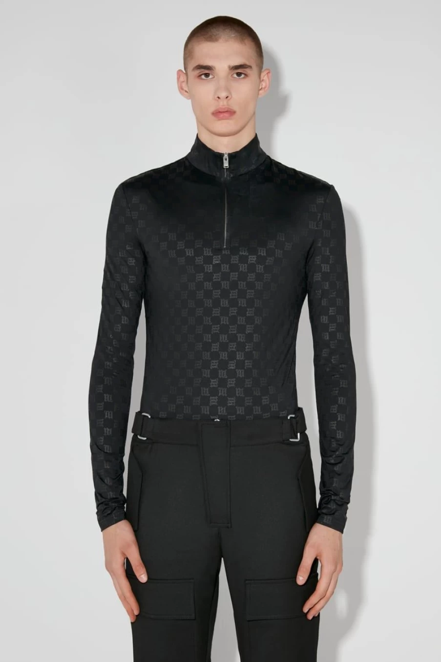 MISBHV Monogram Half-Zip Longsleeve Black Online
