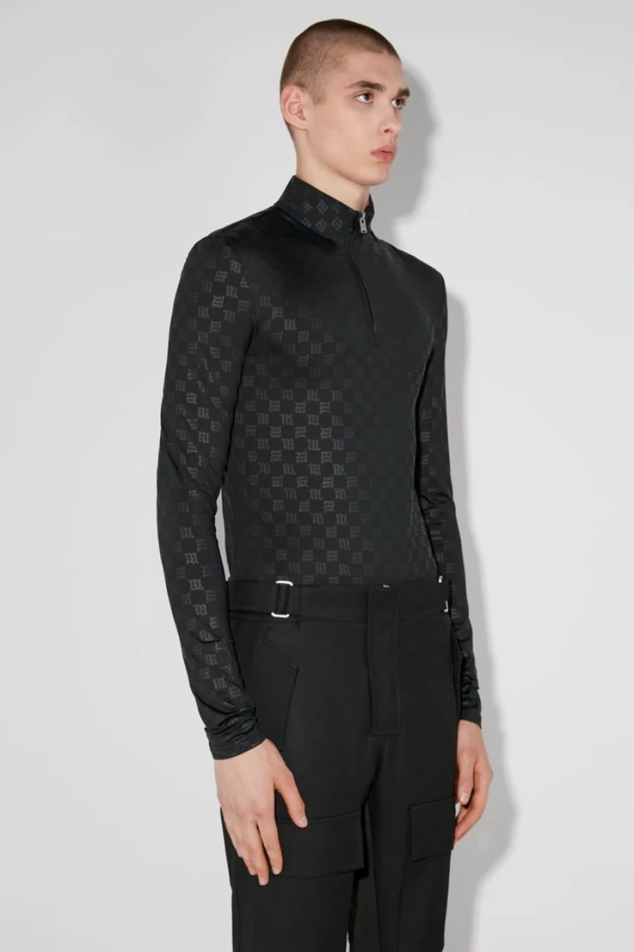 MISBHV Monogram Half-Zip Longsleeve Black Online