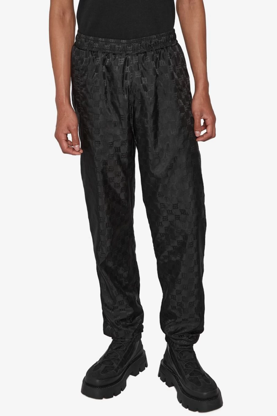 MISBHV Nylon Monogram Track Trousers Black Best