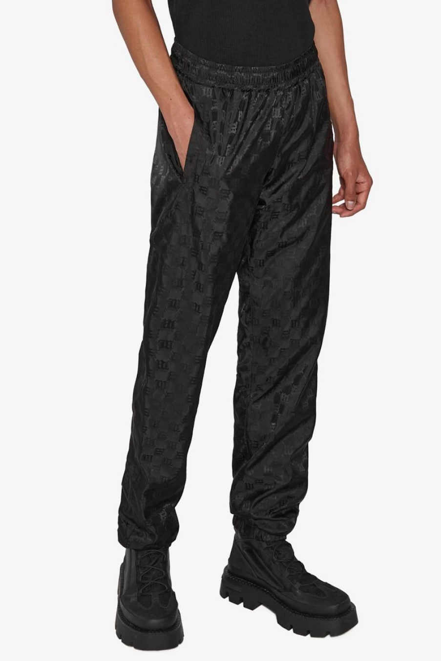 MISBHV Nylon Monogram Track Trousers Black Best