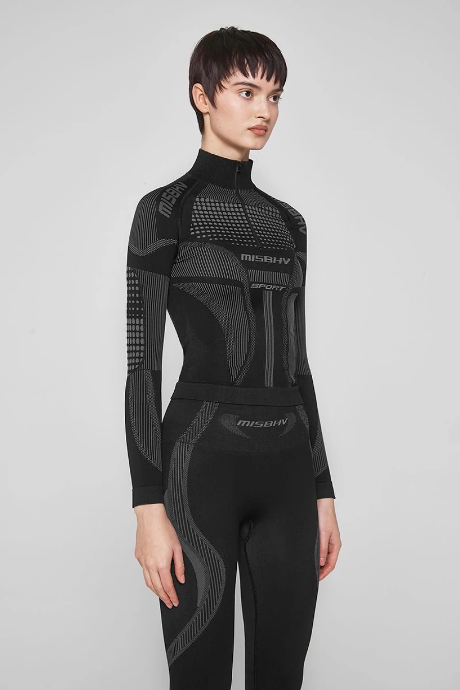 MISBHV Sport Europa Quarter-Zip Longsleeve Muted Black Wholesale