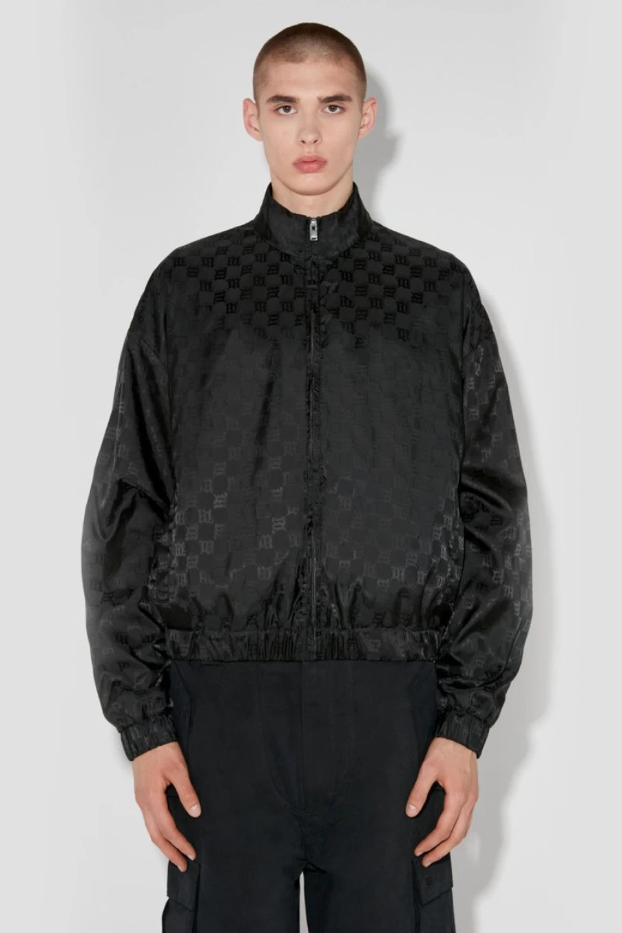 MISBHV Nylon Monogram Track Jacket Black Clearance