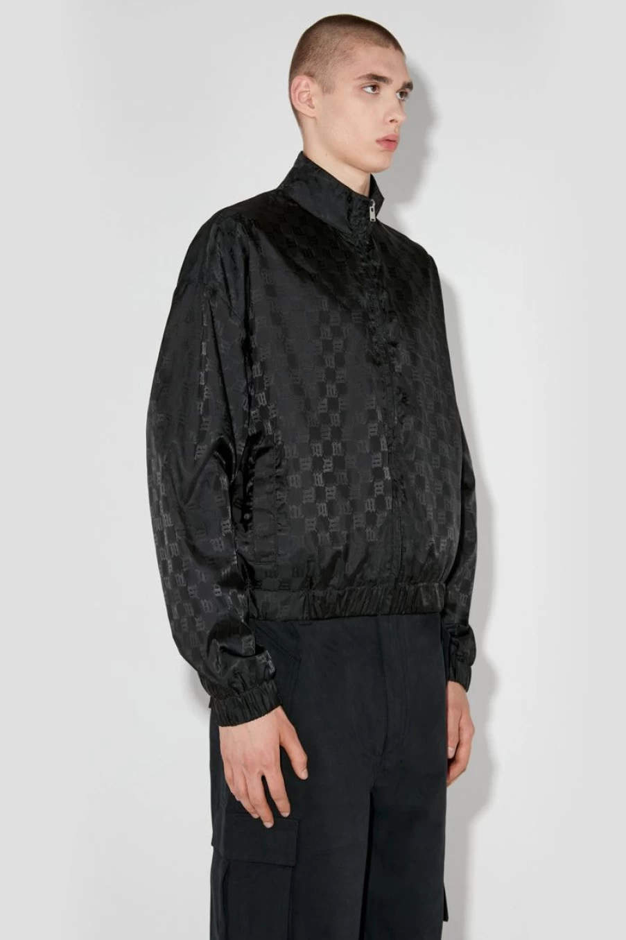 MISBHV Nylon Monogram Track Jacket Black Clearance