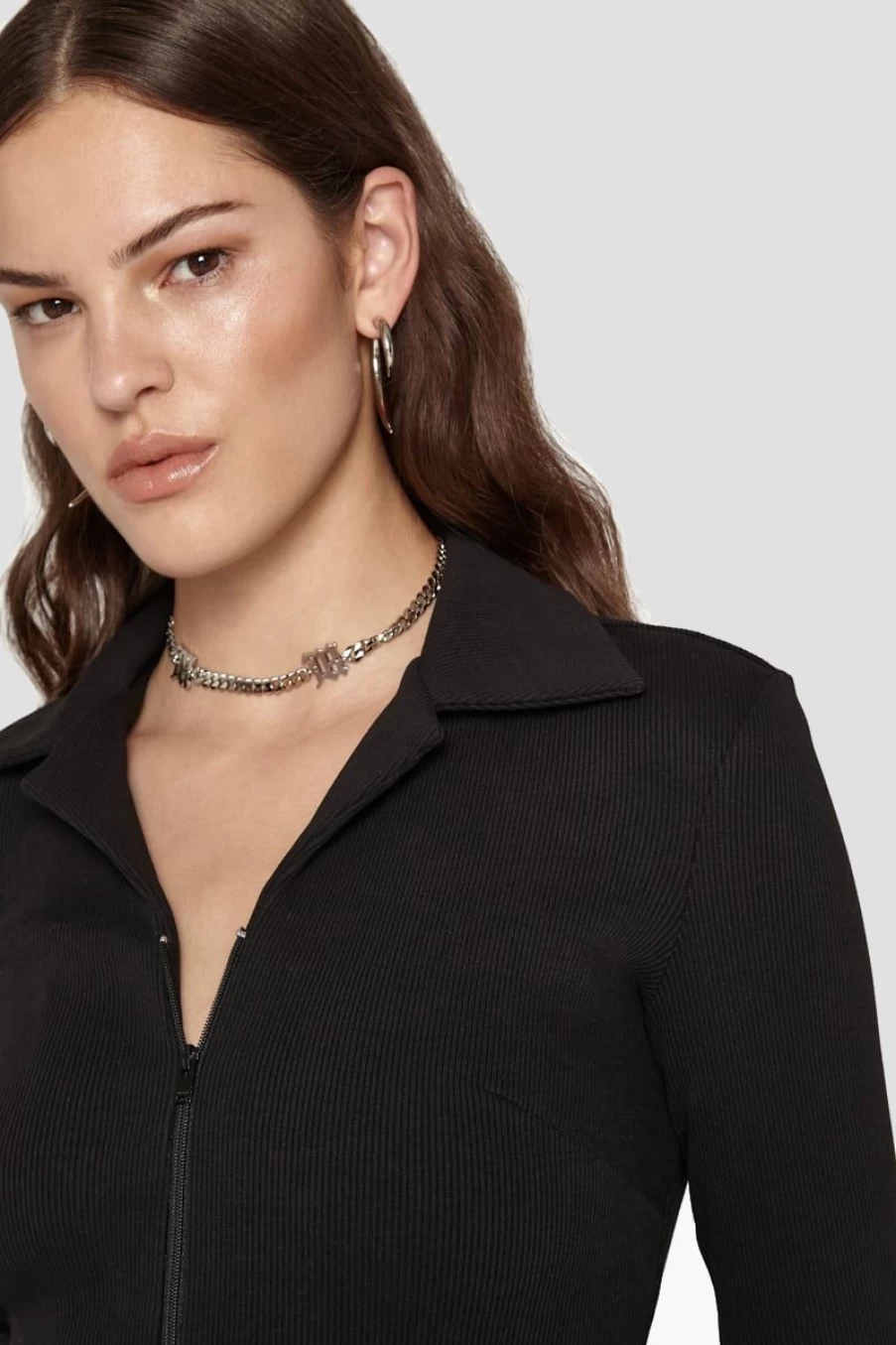 MISBHV Curb Link Choker Silver New