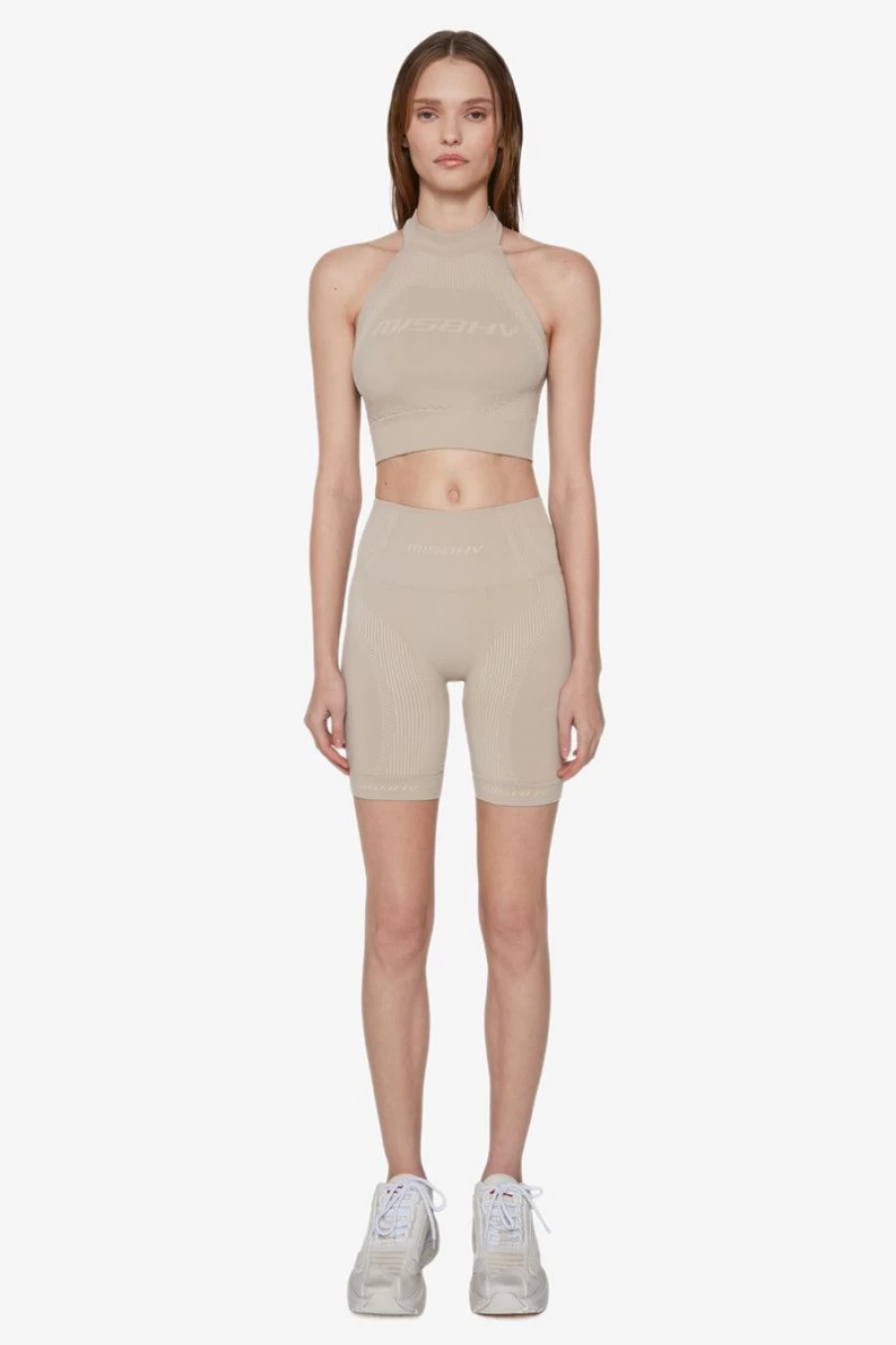 MISBHV Sport Halter Bra Top Beige Hot