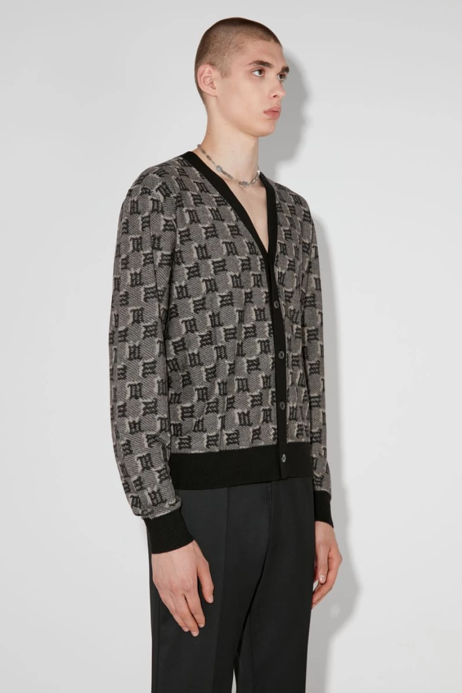 MISBHV Silk Wool Knitted Monogram Kardigan Multicolor Online