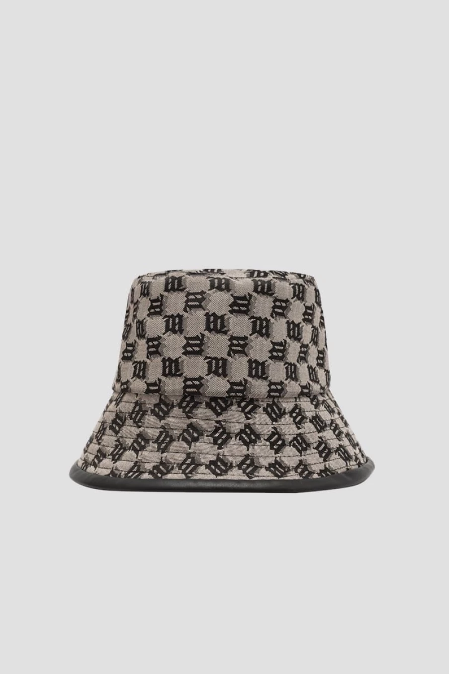 MISBHV Leather-Trimmed Monogram Bucket Hat Multicolor Clearance