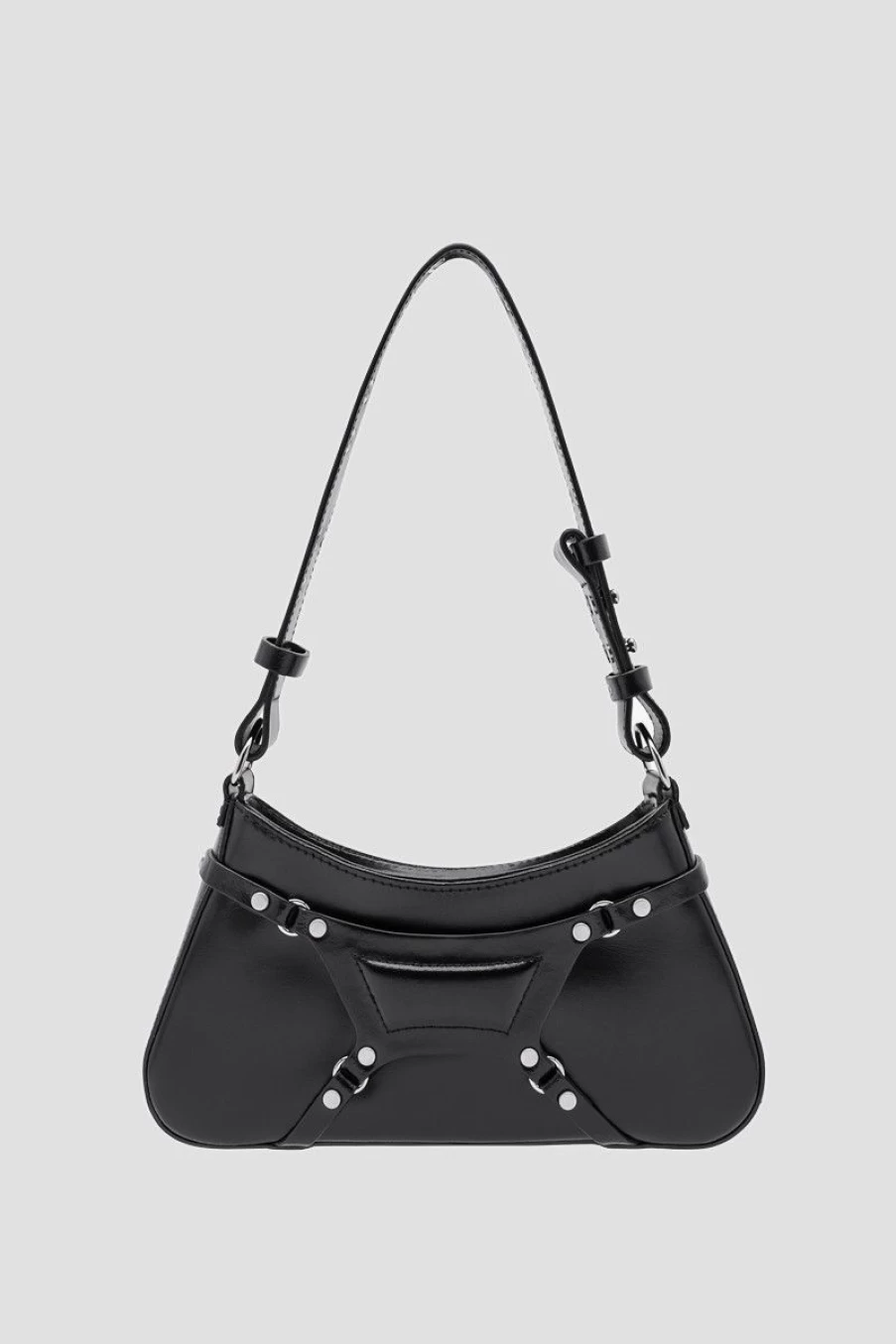 MISBHV Leather Fetish Shoulder Bag Black Clearance