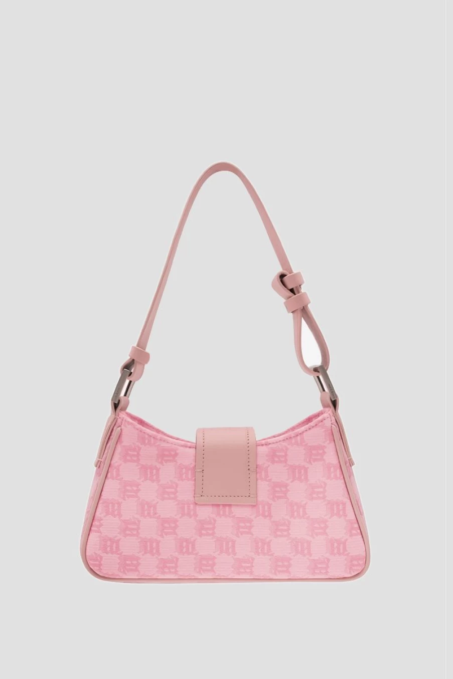 MISBHV Jacquard Monogram Shoulder Bag Small Bubblegum Online