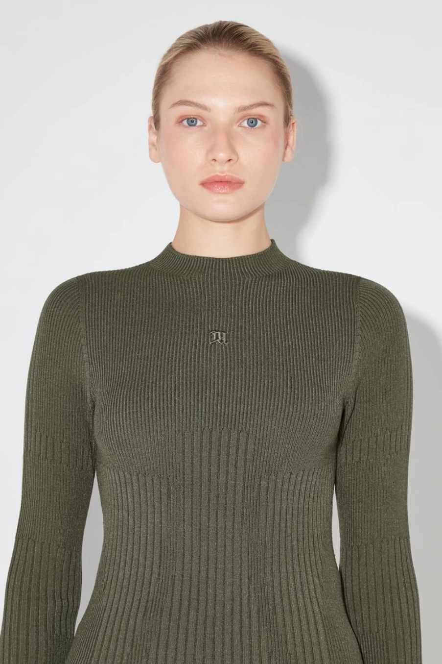 MISBHV Ribbed Longsleeve Mockneck Grunge Olive Wholesale