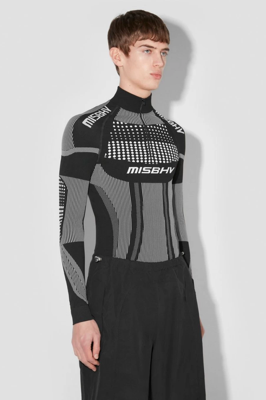 MISBHV Sport Europa Quarter-Zip Longsleeve Black/White Wholesale