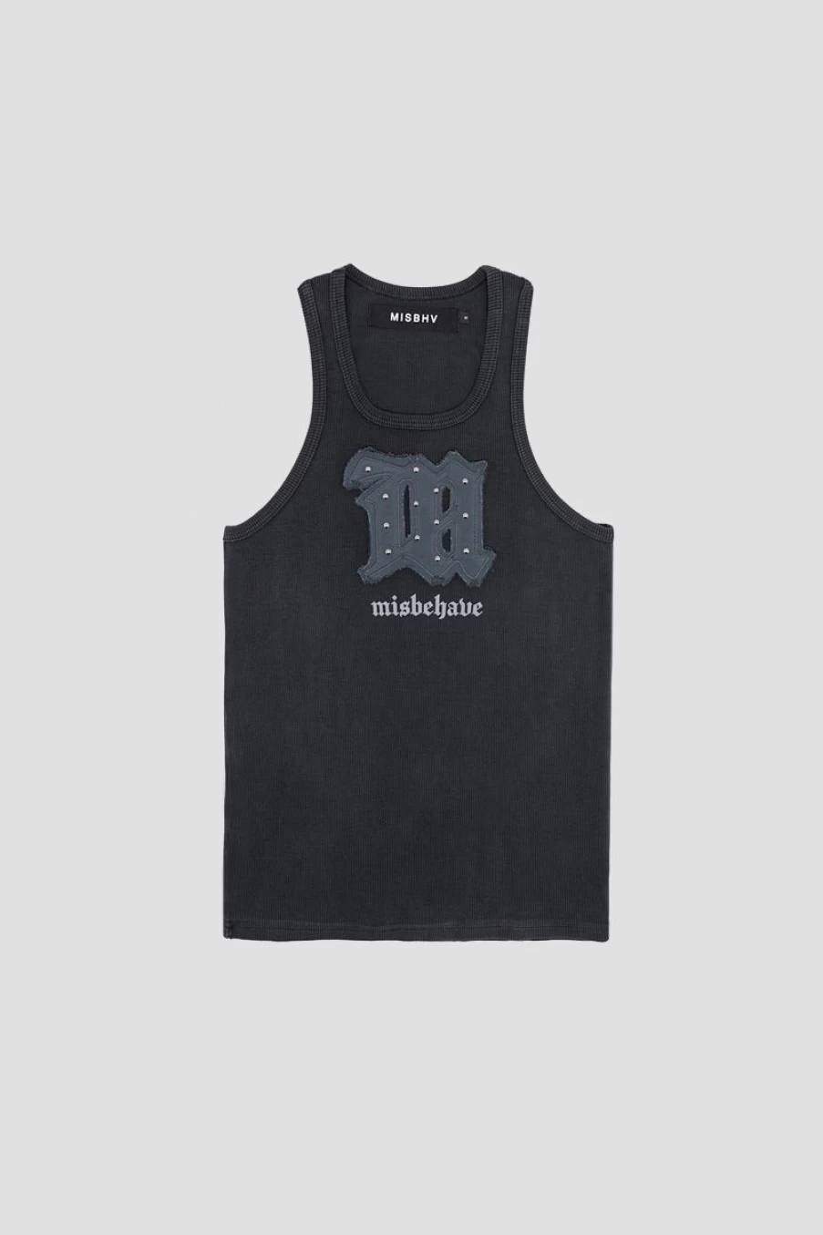 MISBHV Goth Tank Top Washed Black Hot