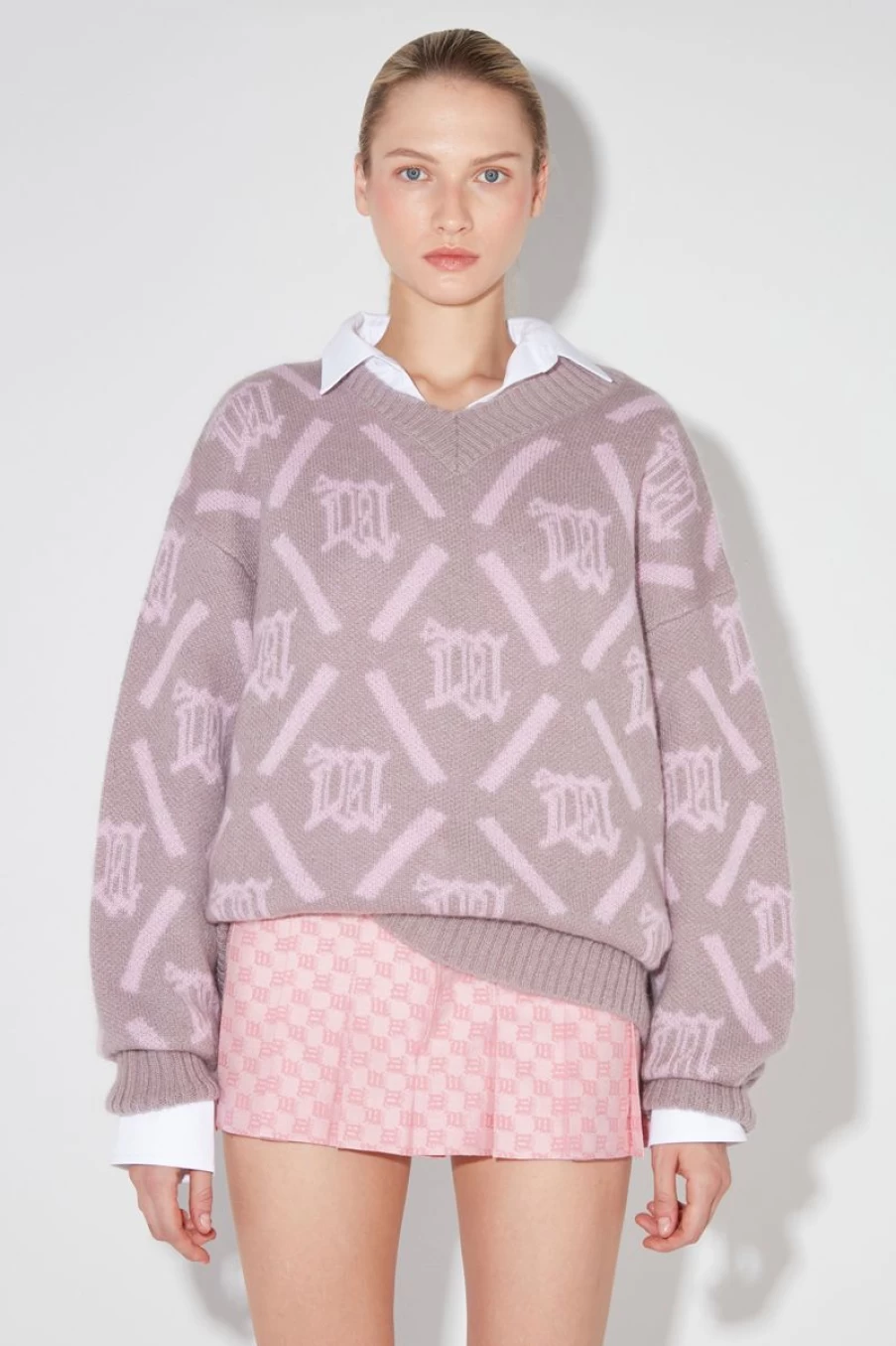 MISBHV M Argyle Knit SmoNew Pink New
