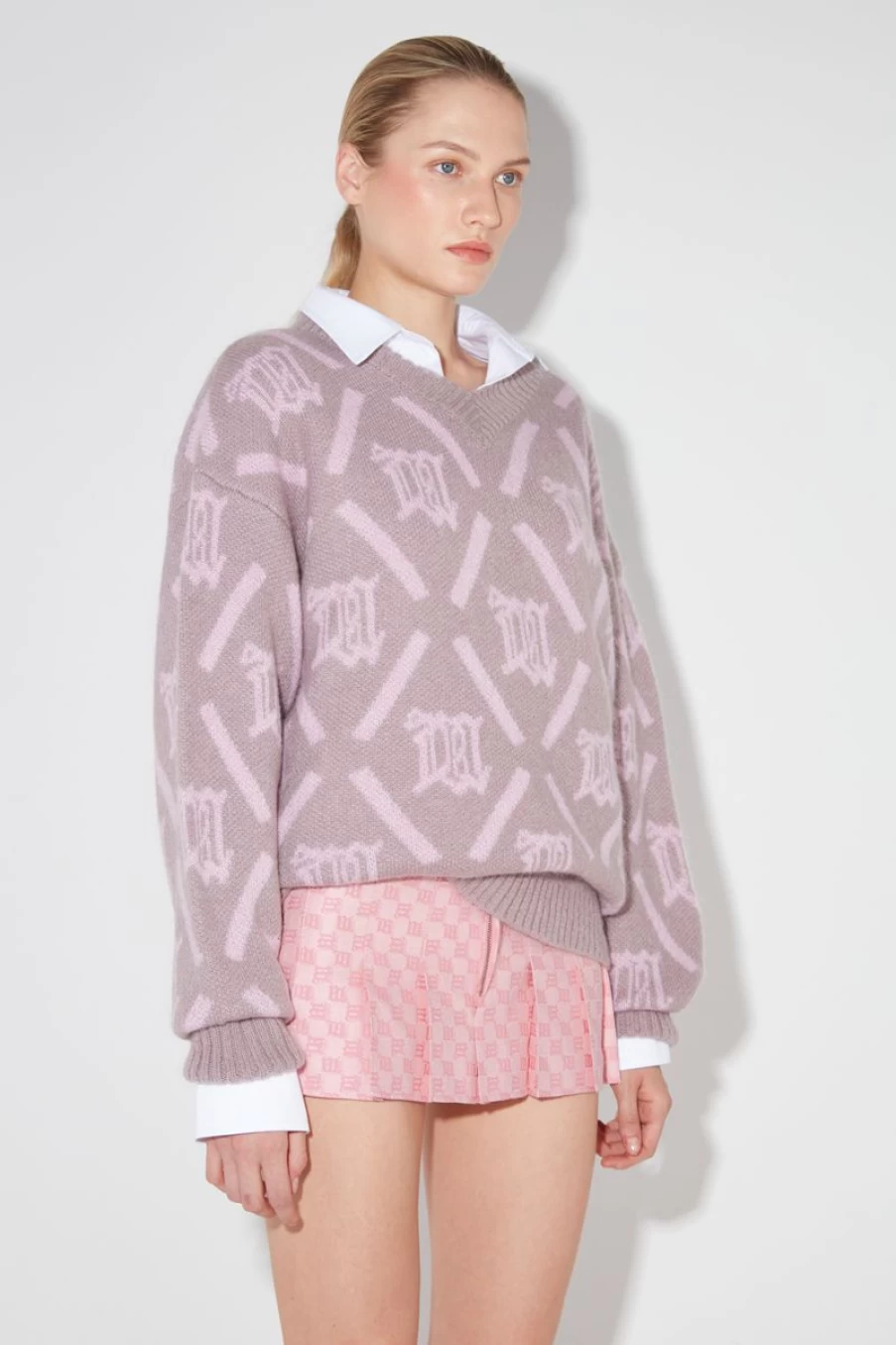 MISBHV M Argyle Knit SmoNew Pink New