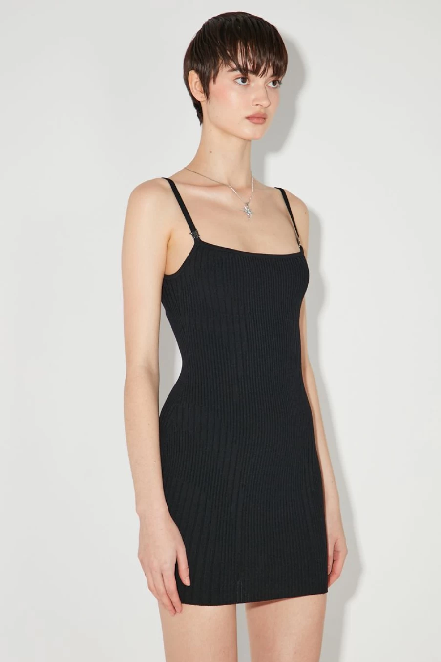 MISBHV Knitted Seamless Mini Dress Black Clearance