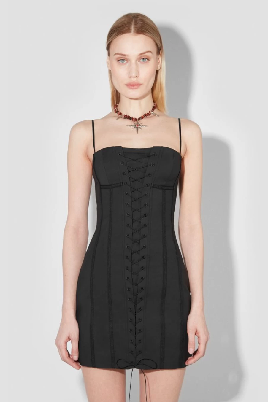 MISBHV Lara Laced Corset Mini Dress Black Hot
