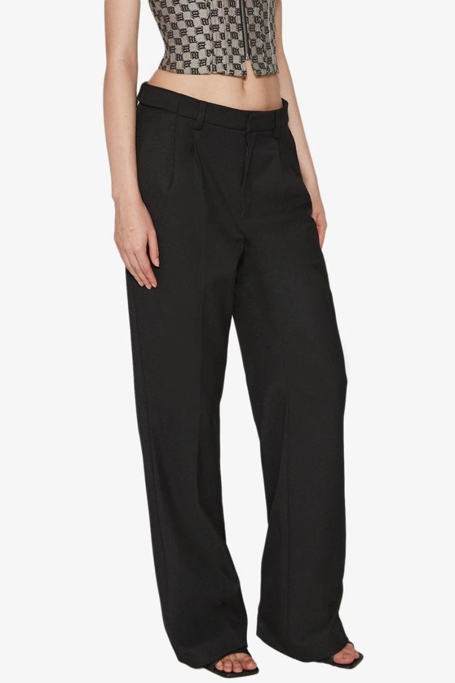 MISBHV Oversized Tailored Trousers Black New