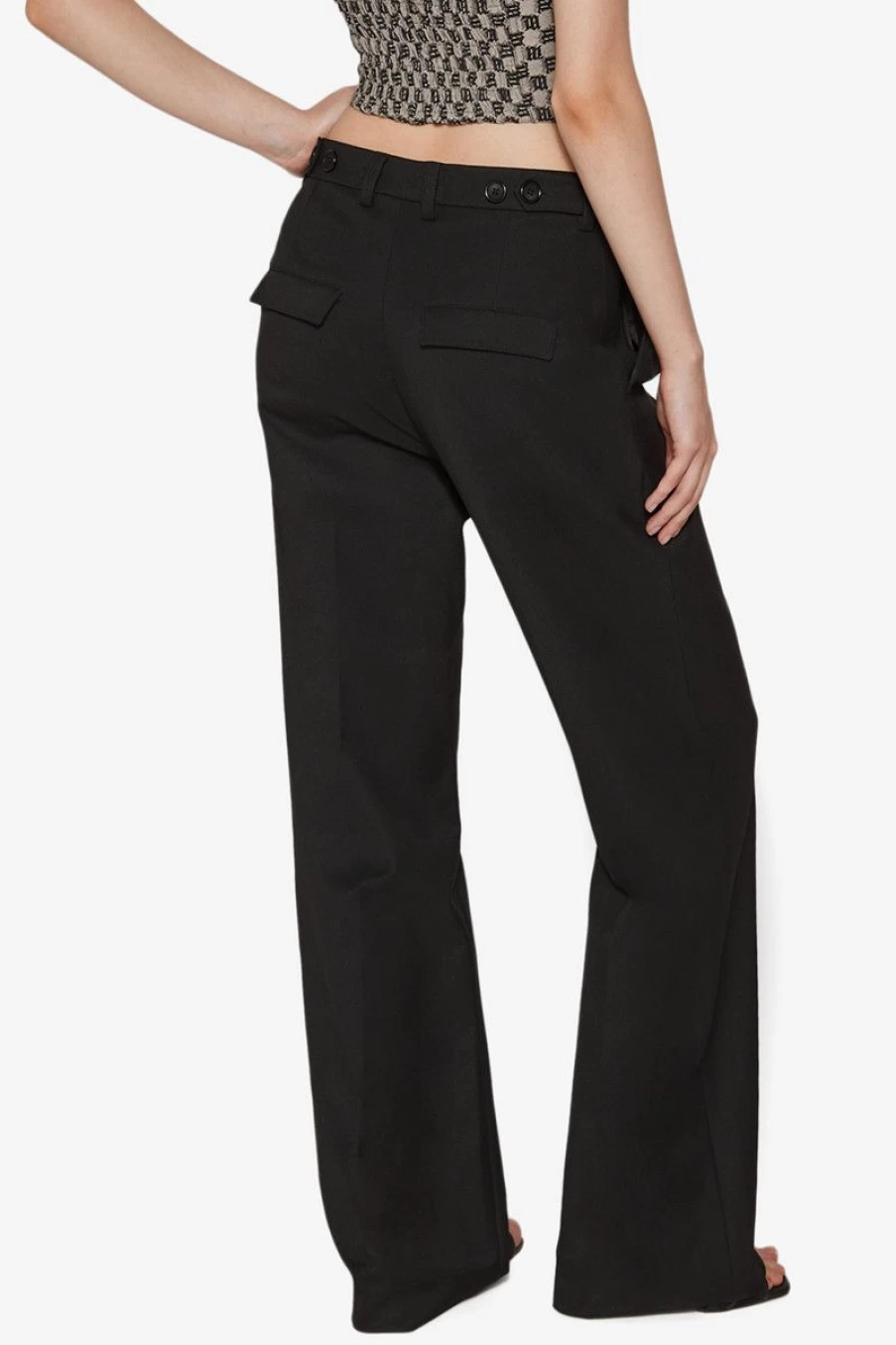 MISBHV Oversized Tailored Trousers Black New