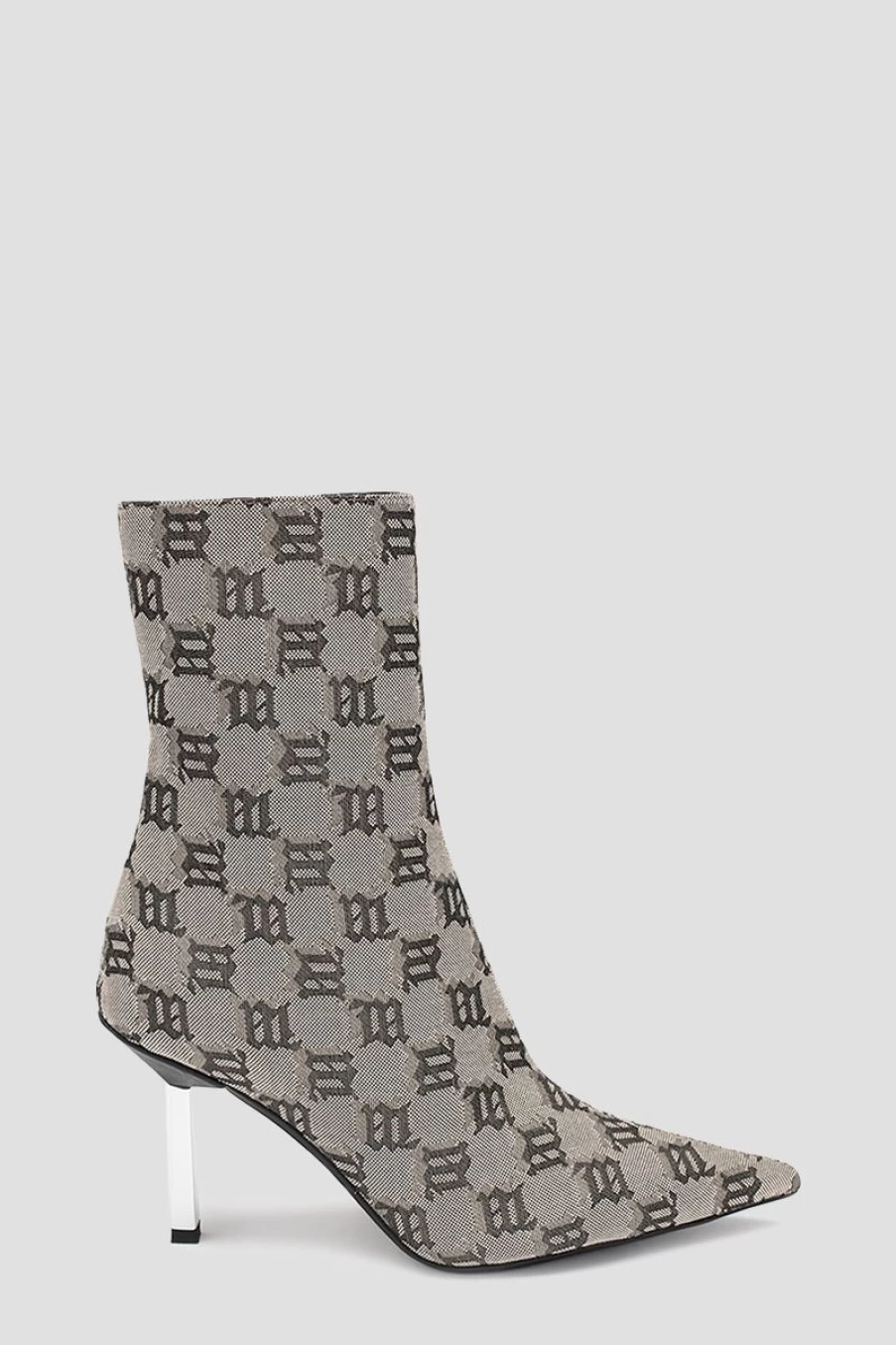 MISBHV Sasha Ankle Boot Monogram Beige New