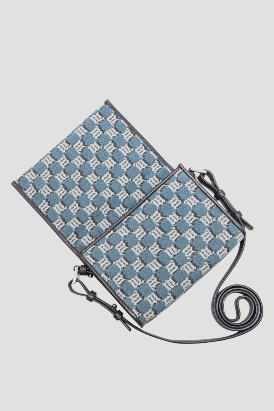 MISBHV Jacquard Monogram Phone Pouch Blue New