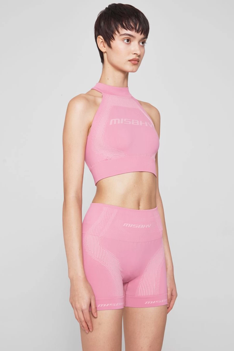 MISBHV Sport Halter Bra Bubblegum Online