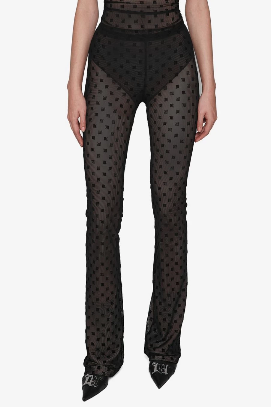 MISBHV Mesh Monogram Trousers Black Online