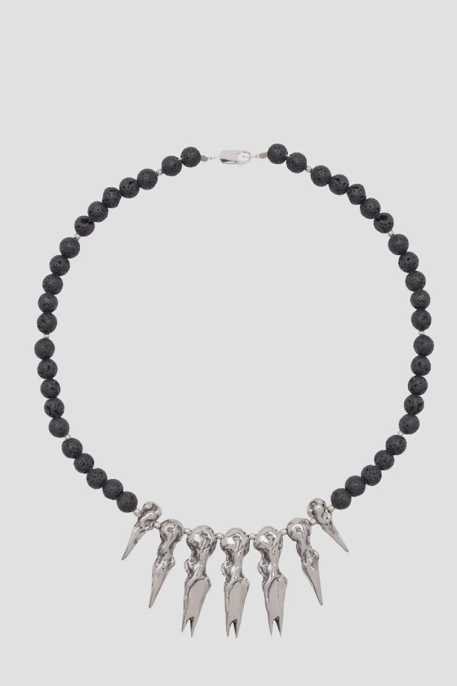 MISBHV Spike Choker Necklace Black/Silver Online
