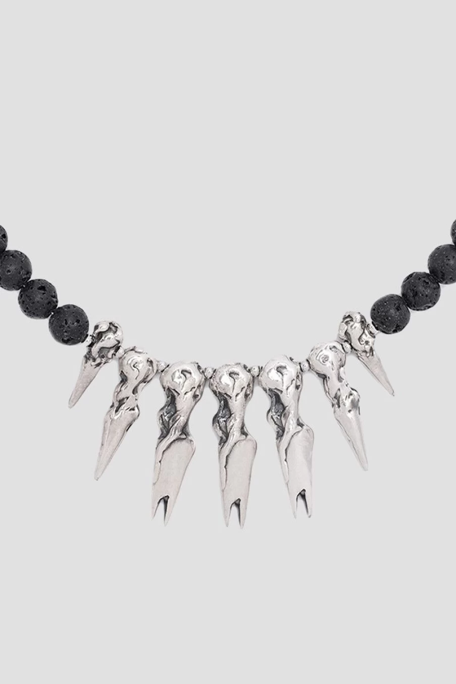 MISBHV Spike Choker Necklace Black/Silver Online
