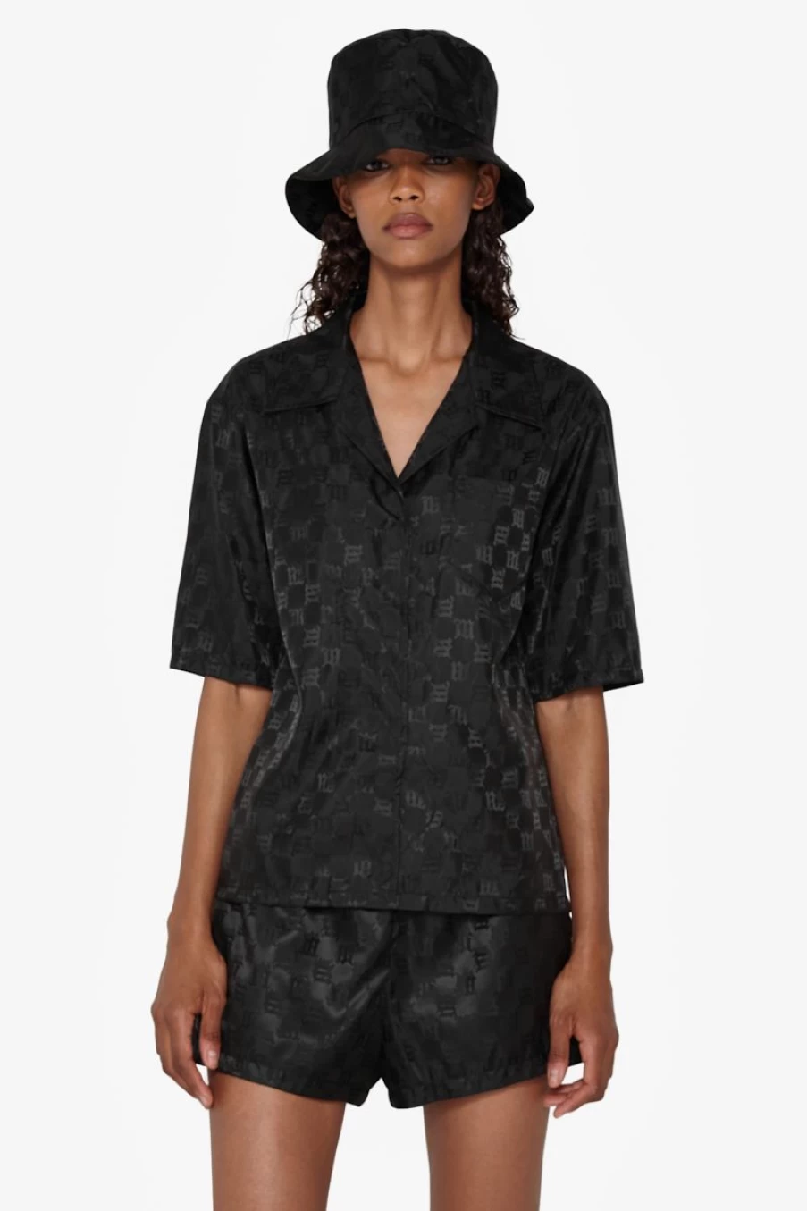 MISBHV Nylon Monogram Cropped Shirt Black Best