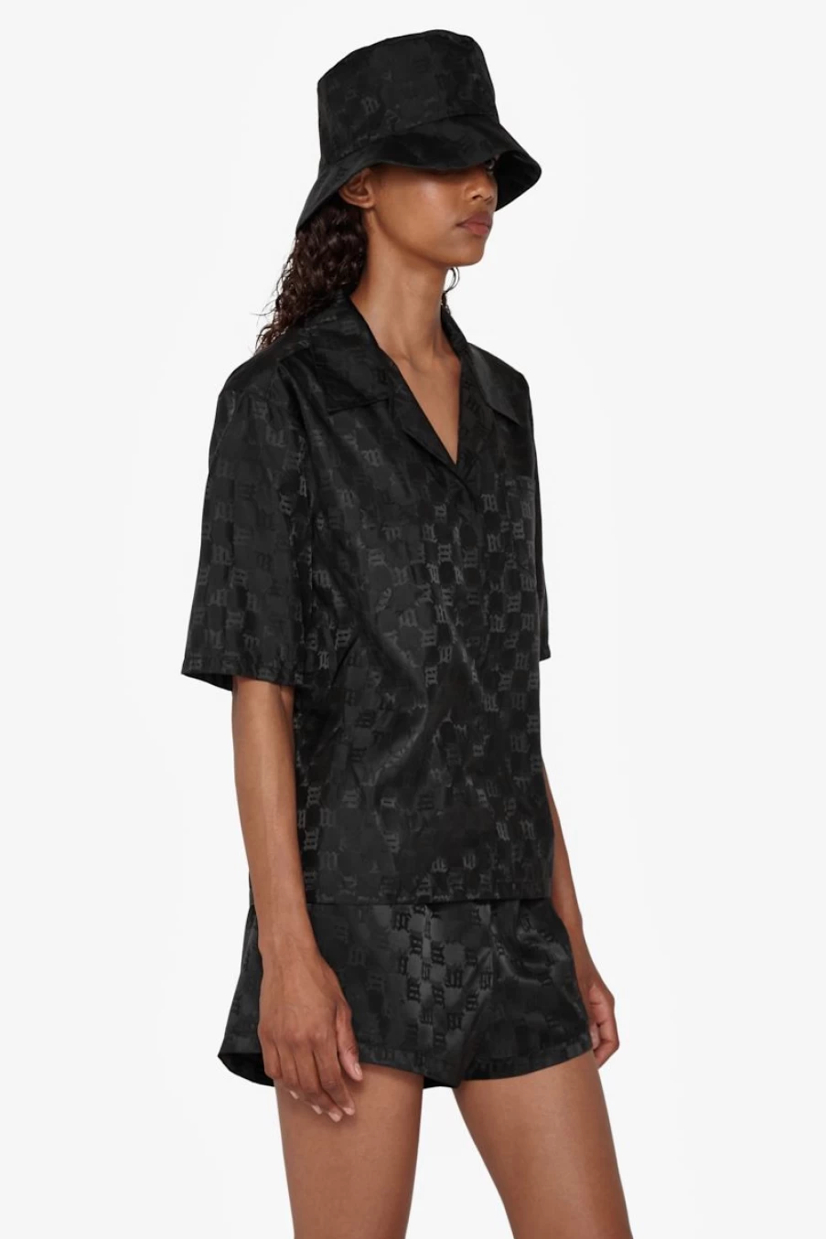 MISBHV Nylon Monogram Cropped Shirt Black Best