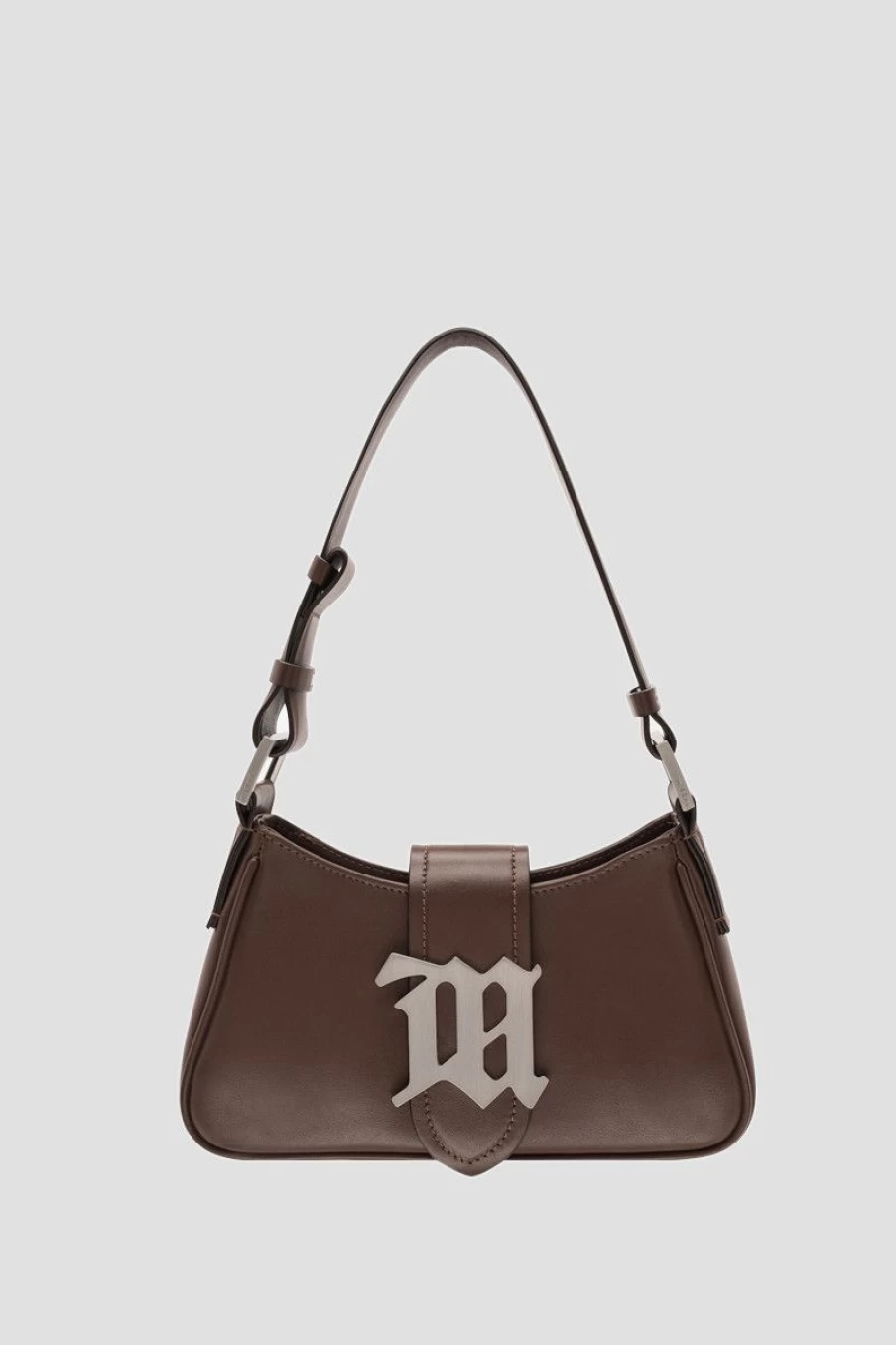 MISBHV Leather Shoulder Bag Small Hot Chocolate New