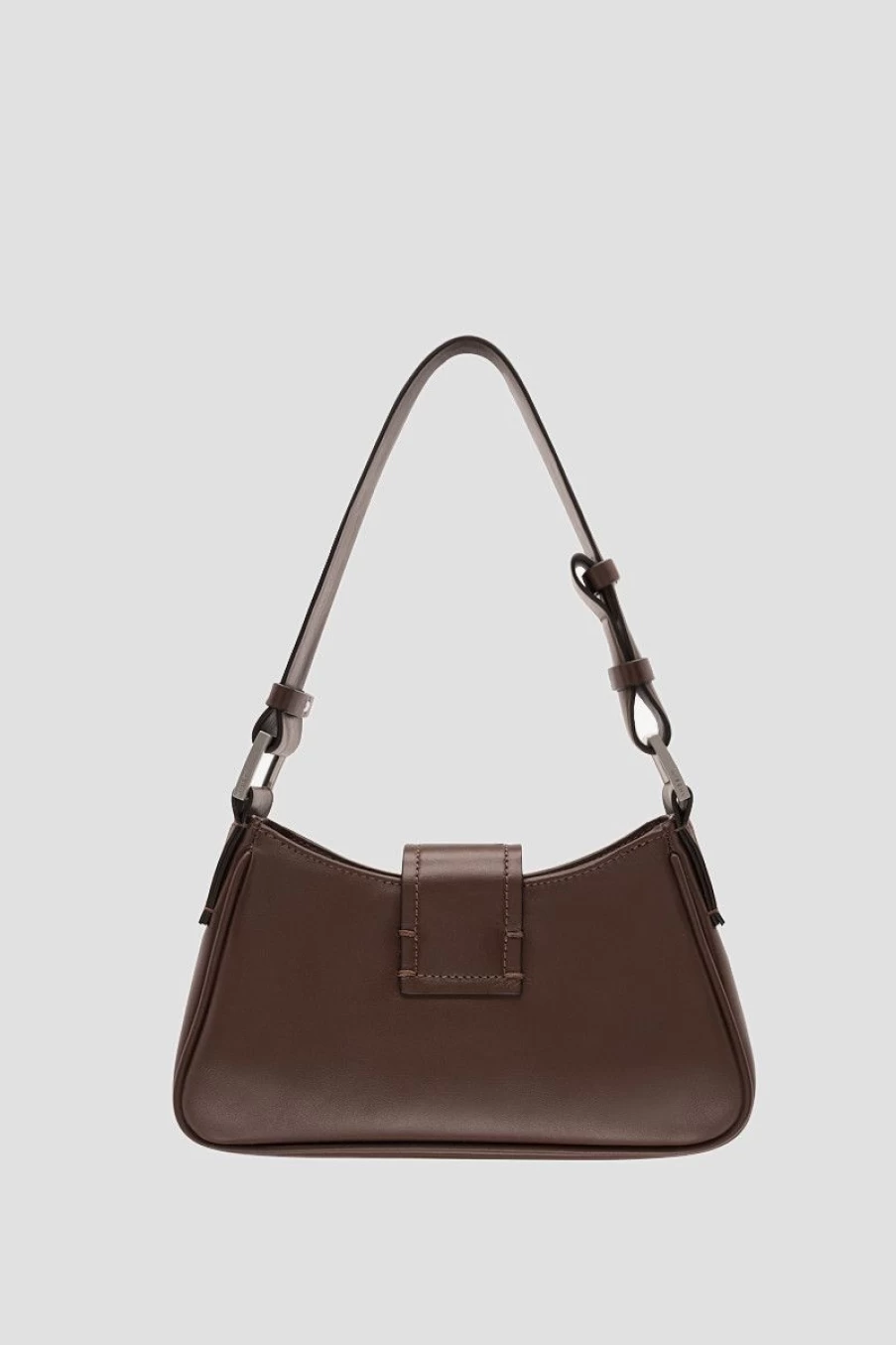 MISBHV Leather Shoulder Bag Small Hot Chocolate New