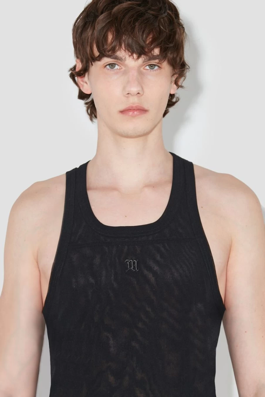 MISBHV Double Layered Mesh M Tank Top Black Clearance