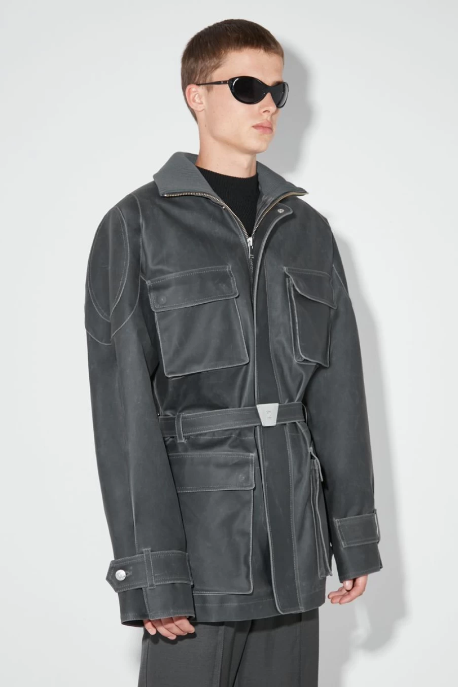 MISBHV Blade Runner Shark Skin Parka Grey Online