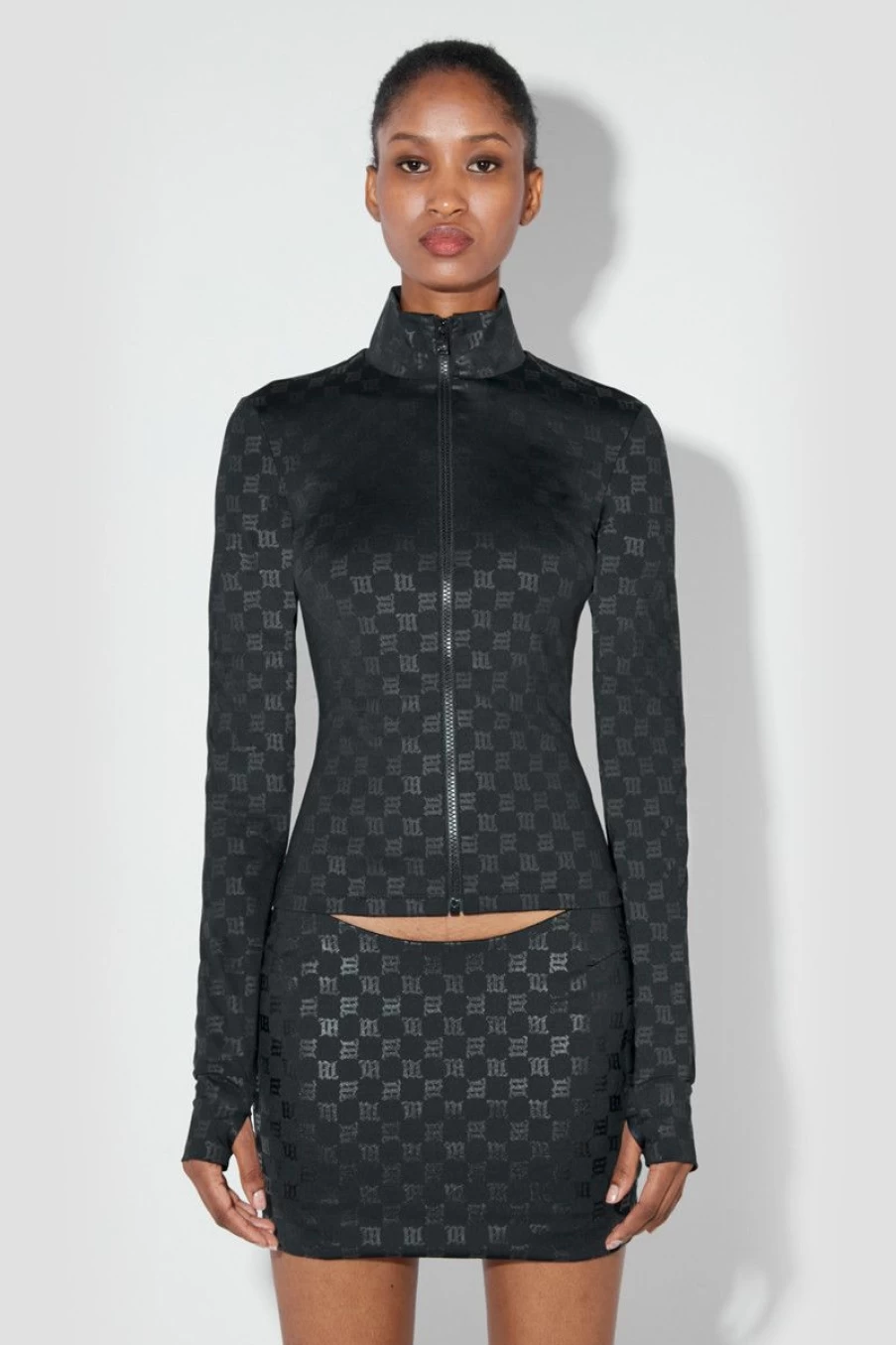 MISBHV Monogram Zip Top Black Best