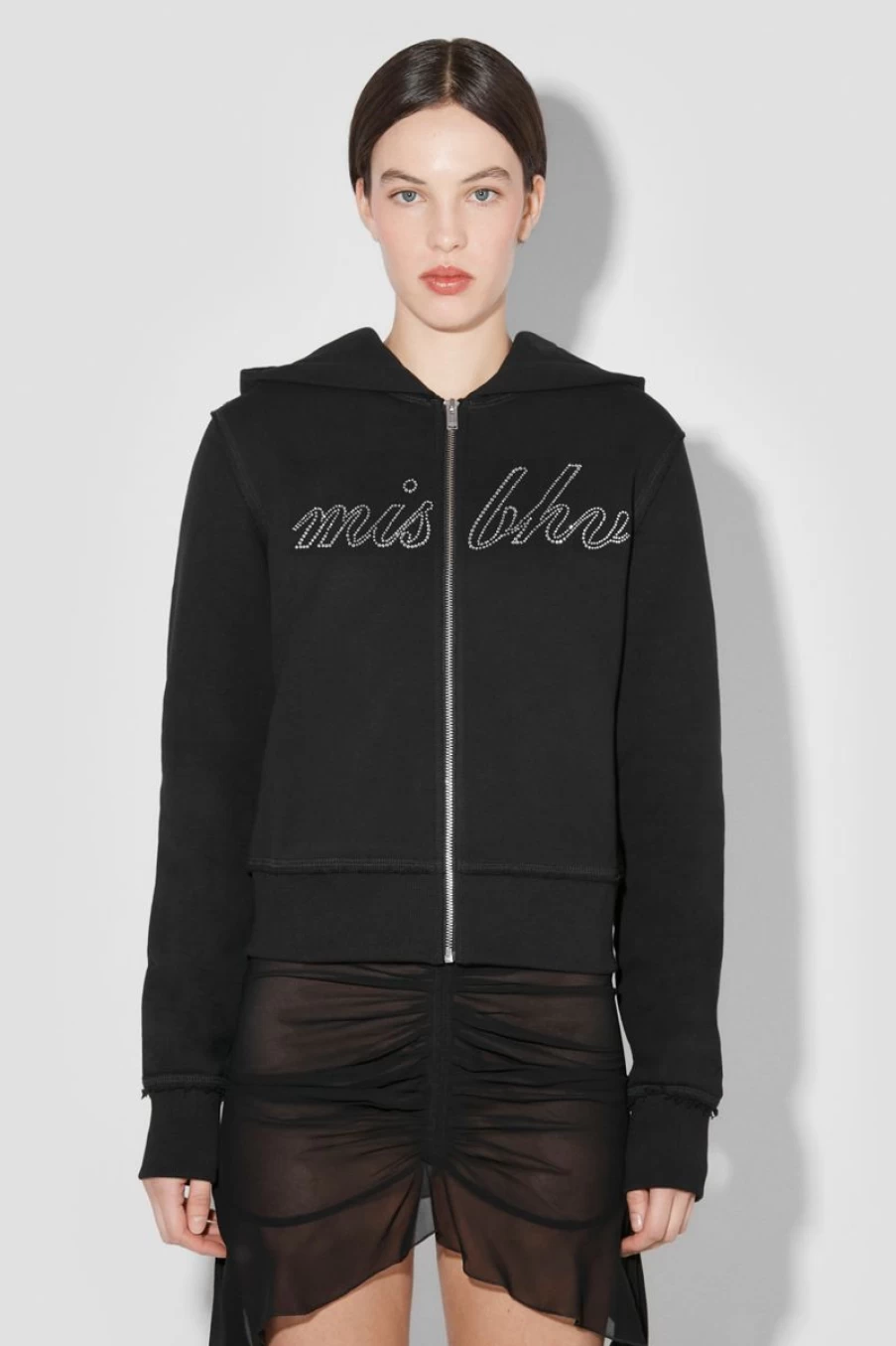 MISBHV Misbhv Crystal Zipped Hoodie Black Online