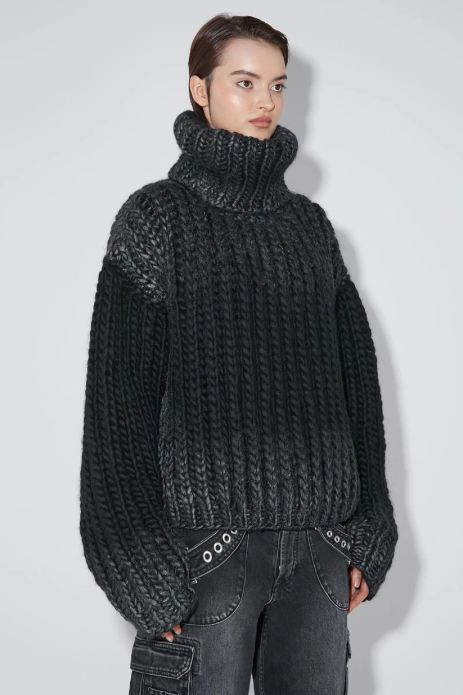 MISBHV Bulky Wax Sweater Black Best