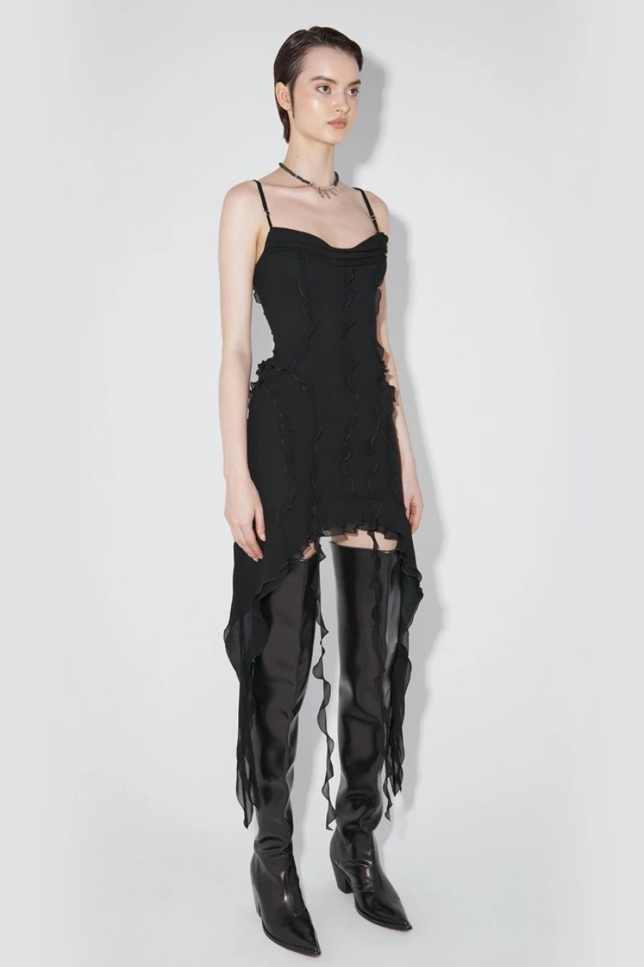 MISBHV Chiffon Mini Dress Black Best