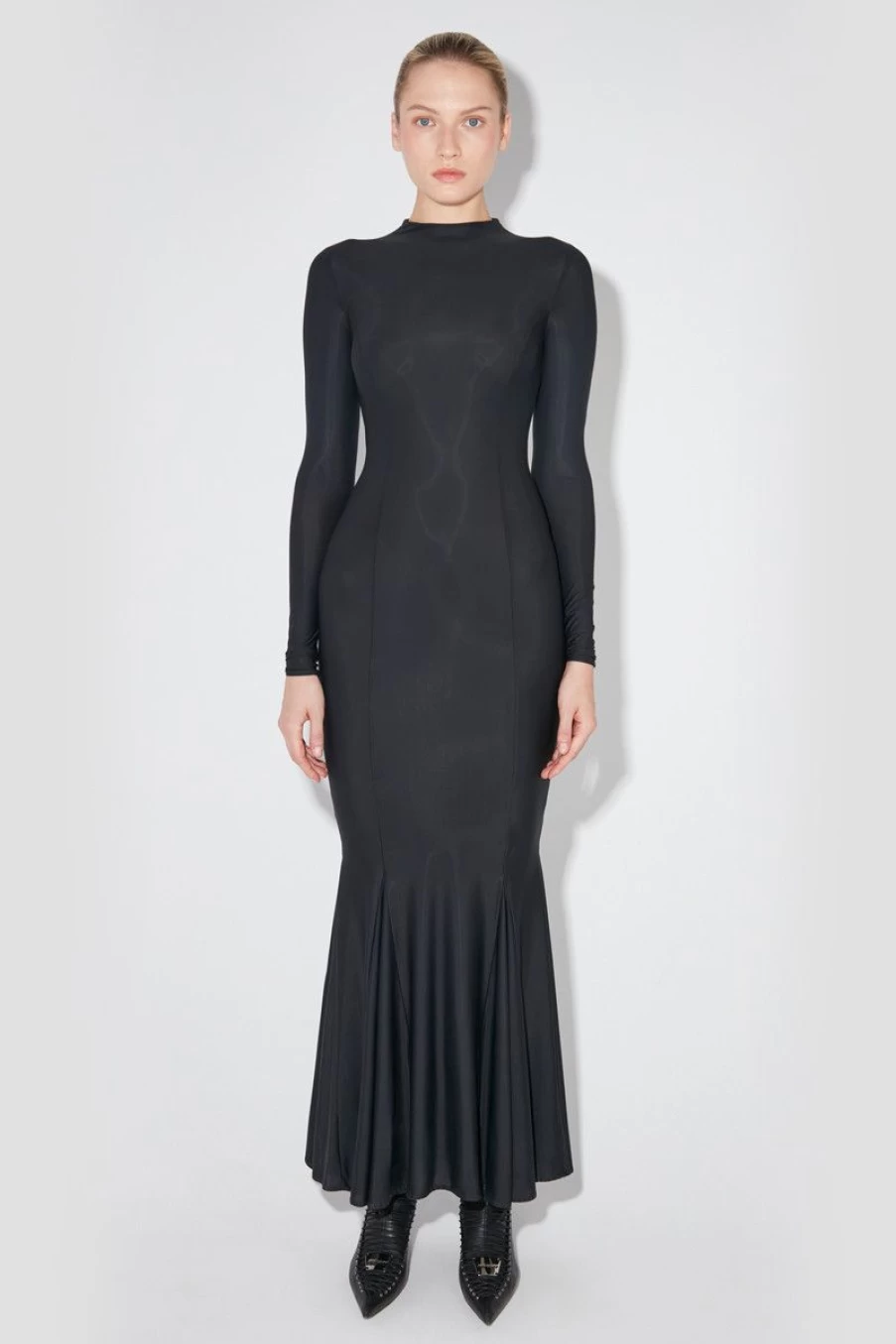 MISBHV Goth Long Dress Black New