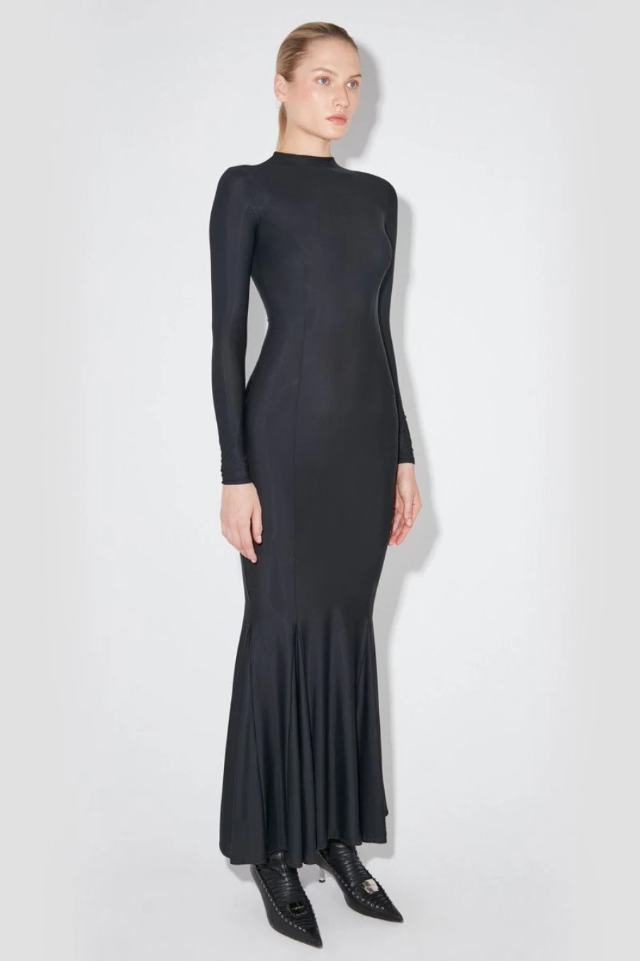 MISBHV Goth Long Dress Black New
