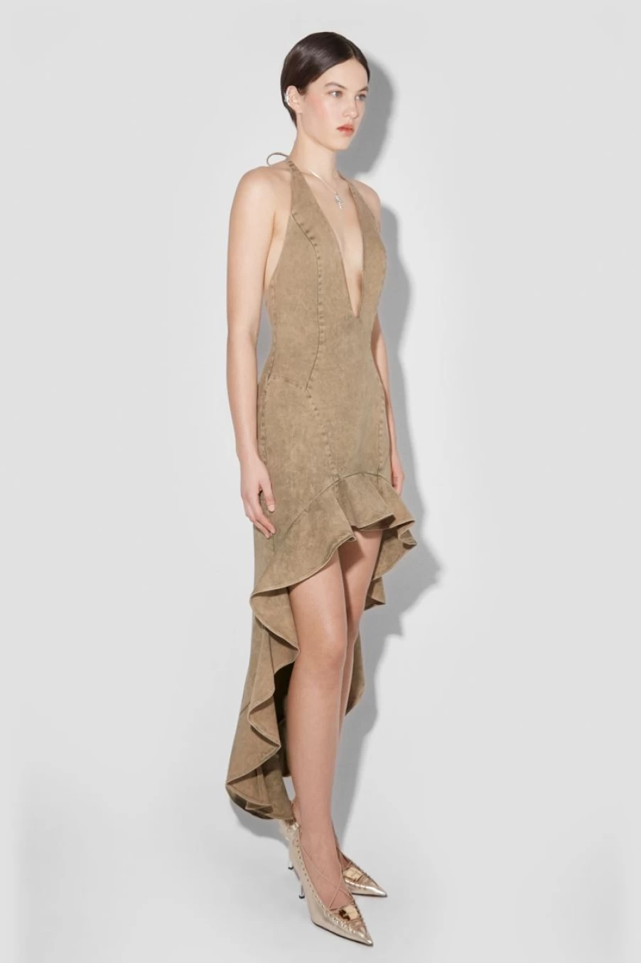 MISBHV Ibiza Dress Brown Clearance