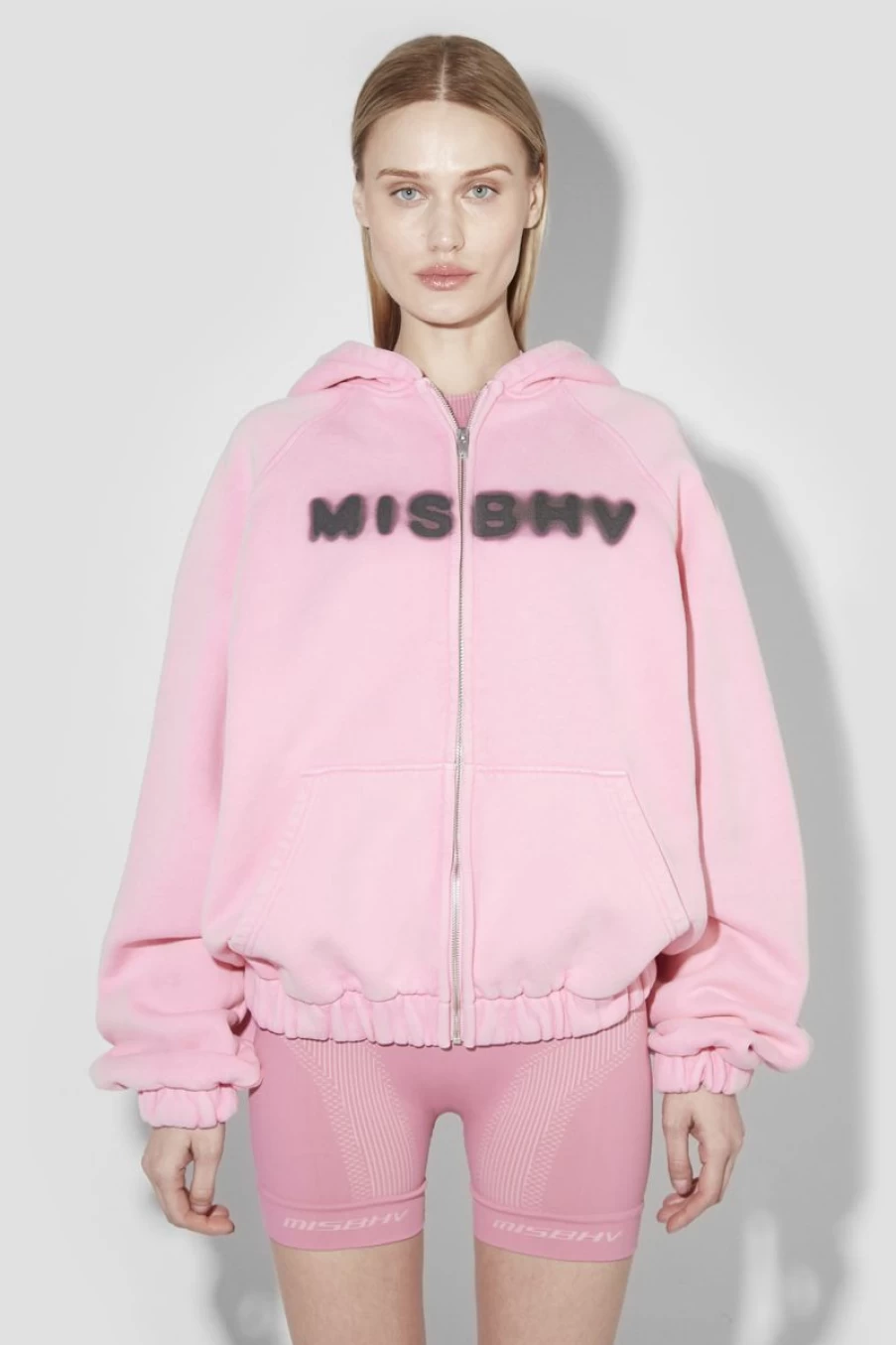 MISBHV Community Zipped Hoodie Vintage Pink Online