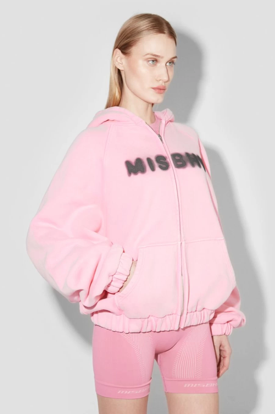 MISBHV Community Zipped Hoodie Vintage Pink Online