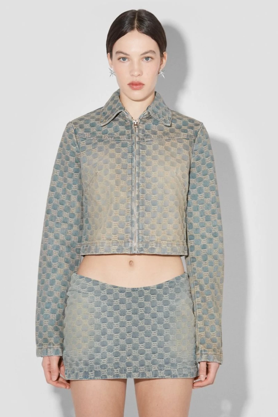 MISBHV Jacquard Denim Monogram Jacket Blue Best